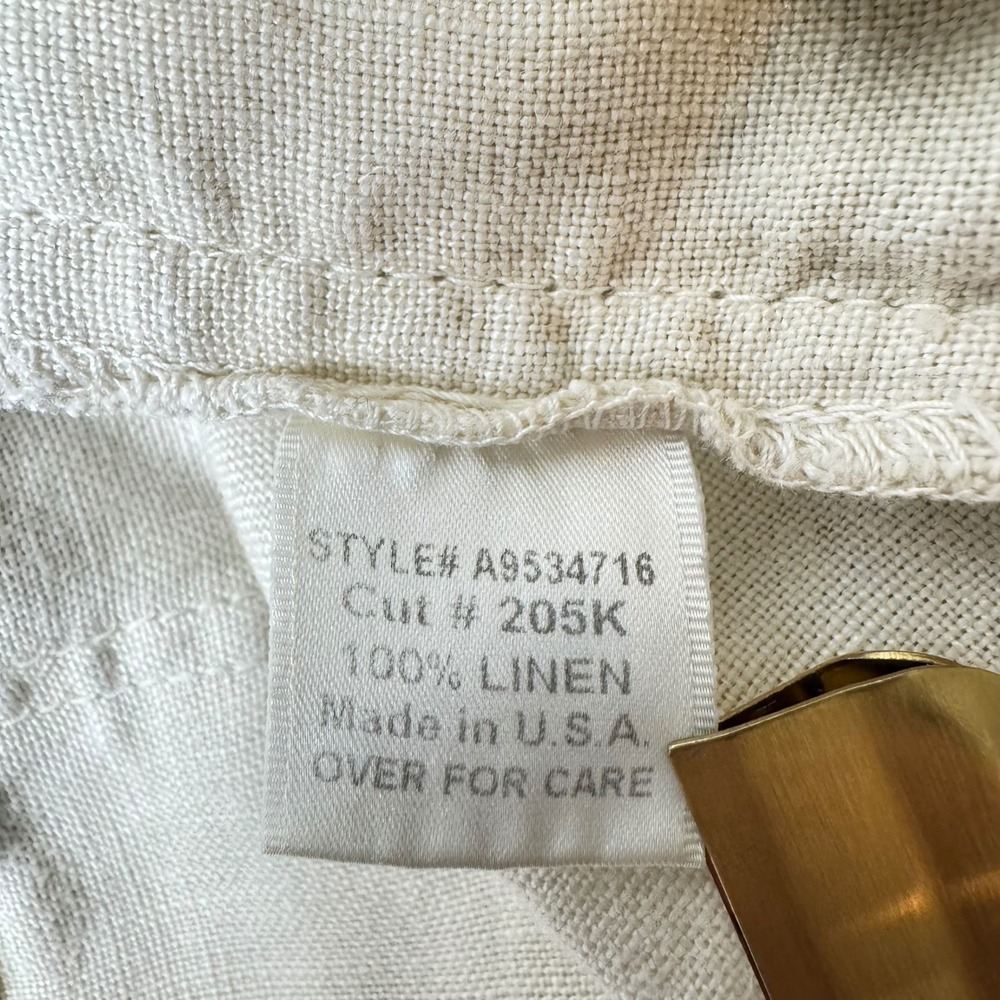 Sanctuary Anthropologie Linen Pants Beige Wide Leg Drawstring XS Summer Resort - Picture 8 of 9
